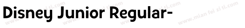 Disney Junior Regular字体转换